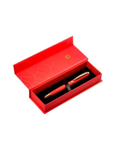 PLUMA BELIUS PASSION DOR AL.TEXT. CEPILLADA RJ. DORADO TINTA AZ.