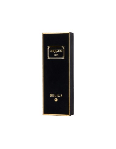 BOLIGRAFO BELIUS ORIGEN 1995 AL.TEXTURA CEPILLADA NG.AZ. CAJA DISEÑO