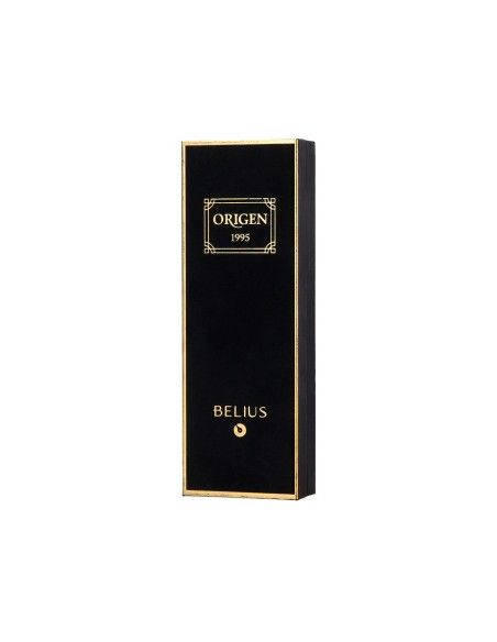 BOLIGRAFO BELIUS ORIGEN 1995 AL.TEXTURA CEPILLADA NG.AZ. CAJA DISEÑO