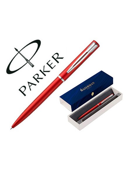 BOLIGRAFO WATERMAN ALLURE LACA ROJA ESTUCHE REGALO