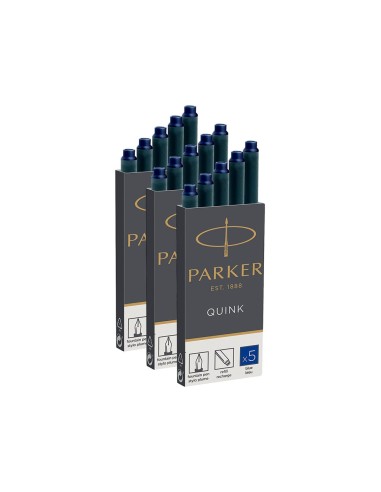 TINTA ESTILOGRAFICA PARKER NEGRA CAJA 5 CARTUCHOS