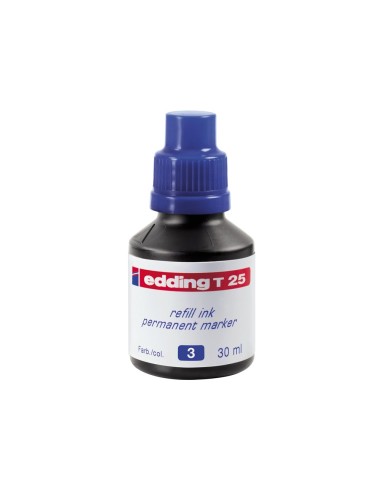 TINTA ROTULADOR EDDING T-25 AZUL FRASCO 30 ML