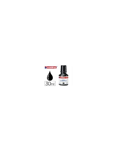 TINTA ROTULADOR EDDING T-25 NEGRO FRASCO 30 ML