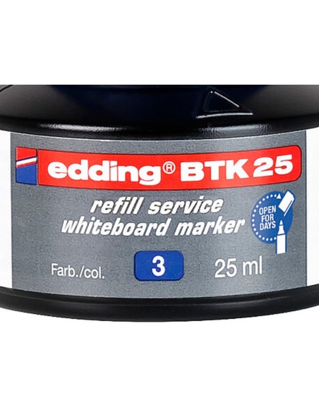 TINTA ROTULADOR EDDING PIZARRA BL.BTK-25 AZ. FRASCO 25 ML