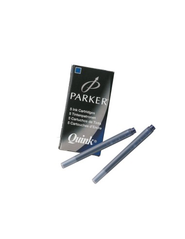 TINTA ESTILOGRAFICA PARKER AZUL PERM.CAJA 5 CARTUCHOS