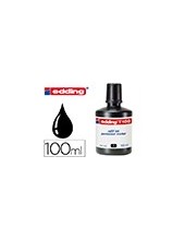 TINTA ROTULADOR EDDING T-100 NEGRO FRASCO 100 ML 2