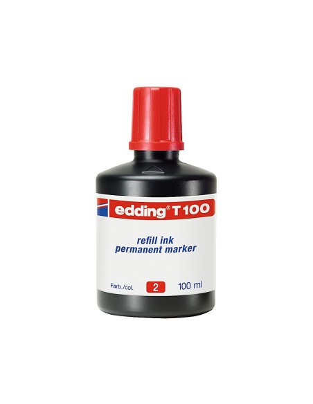 TINTA ROTULADOR EDDING T-100 ROJO FRASCO 100 ML