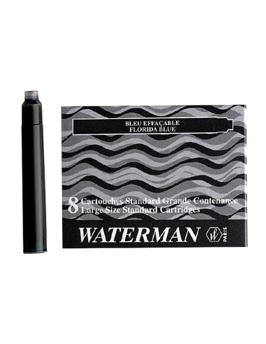 TINTA ESTILOGRAFICA WATERMAN AZUL FLORIDA CAJA 8 CARTUCHOS STANDARD L