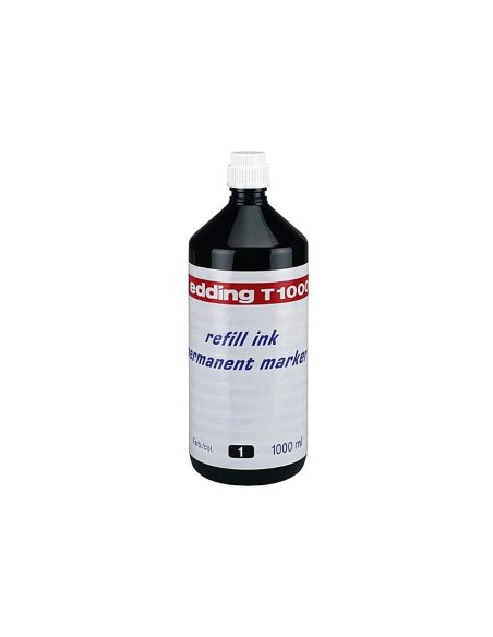 TINTA ROTULADOR EDDING T-1000 NEGRO FRASCO 1 LITRO