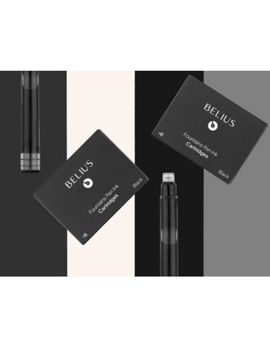 TINTA ESTILOGRAFICA BELIUS NG.CAJA 6 CARTUCHOS