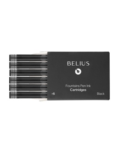 TINTA ESTILOGRAFICA BELIUS NG.CAJA 6 CARTUCHOS