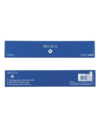 RECAMBIO ROLLER BELIUS AZ. 0,7MM CAJA 3 UD.