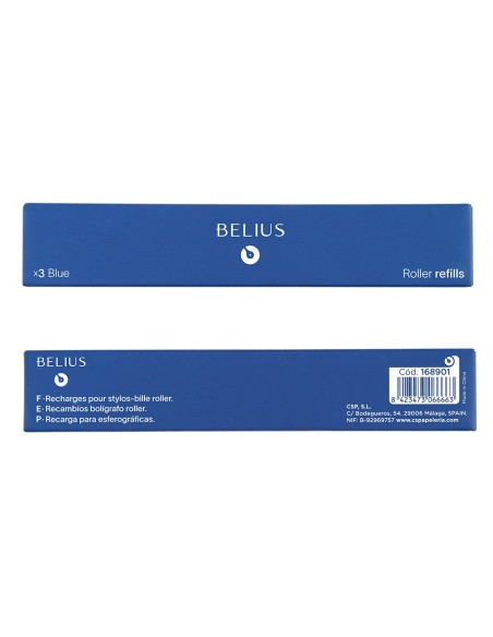 RECAMBIO ROLLER BELIUS AZ. 0,7MM CAJA 3 UD.