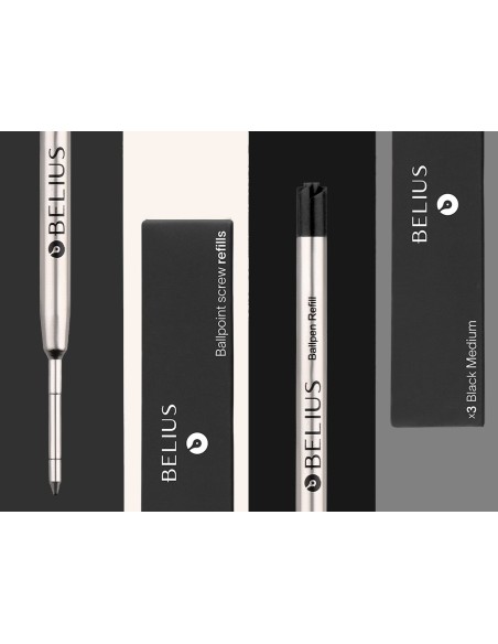 RECAMBIO BOLIGRAFO BELIUS NG.0,8MM CAJA 3 UD.