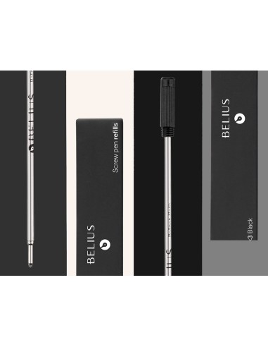 RECAMBIO BOLIGRAFO BELIUS ROSCA NG.CAJA 3 UD.