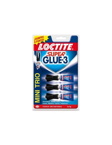 PEGAMENTO LOCTITE SUPER GLUE 3 1G BLISTES MINI TRIO