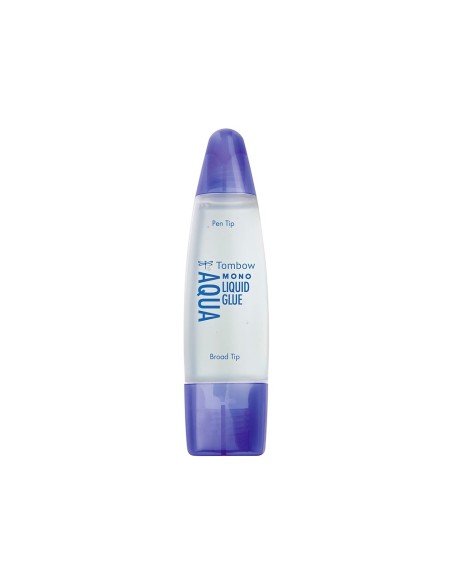 PEGAMENTO COLA LIQUIDA TOMBOW TRANSPARENTE AQUA PERM.2 PUNTAS 50ML