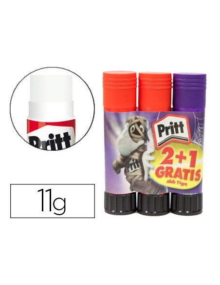 PEGAMENTO PRITT BARRA 11GR.MONSTERS PK.PROMOCIONAL 2+1 SIN CARGO