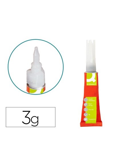PEGAMENTO Q-CON.ADHESIVO INSTANTANEO FUERTE 3GR UNIDAD