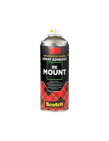 PEGAMENTO SCOTCH SPRAY REMOUN 400 ML ADH.REPOSICIONABLE INDEFINIDAMEN