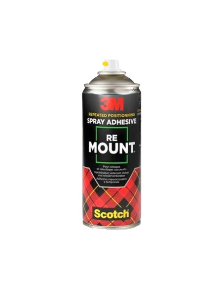 PEGAMENTO SCOTCH SPRAY REMOUN 400 ML ADH.REPOSICIONABLE INDEFINIDAMEN