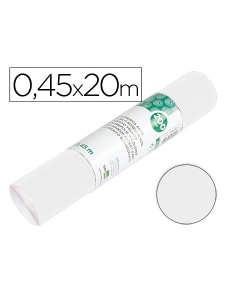 ROLLO ADHESIVO LIDERPAPEL UNICOLOR BLANCO BRILLO ROLLO 0,45 X 20 MT