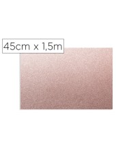 ROLLO ADH.D-C-FIX ROSA METAL BRILLO ANCHO 45 CM LARGO 1,5MT.