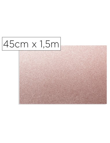 ROLLO ADH.D-C-FIX ROSA METAL BRILLO ANCHO 45 CM LARGO 1,5MT.