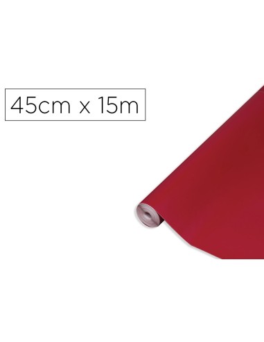 ROLLO ADH.D-C-FIX BURDEOS MATE ANCHO 45 CM LARGO 15MT.