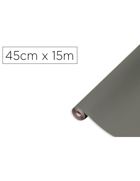 ROLLO ADH.D-C-FIX GRIS TAUPE ANCHO 45 CM LARGO 15MT.