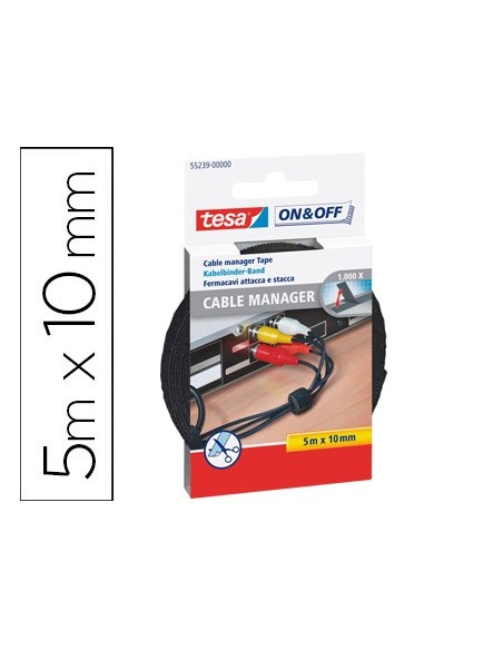 VELCRO AUTOADHESIVO TESA NG.5 M X 10MM AGRUPAR CABLES 55239-00000-01