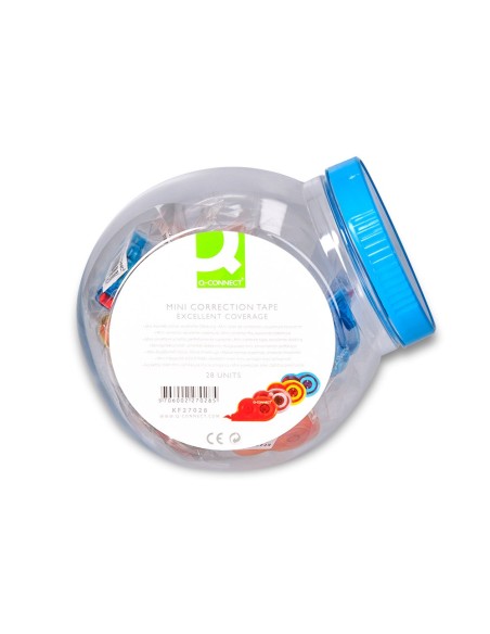CORRECTOR Q-CON.CINTA MINIBLANCO 4,2MM.X 5 M. BOMBONERA 28 UDS.