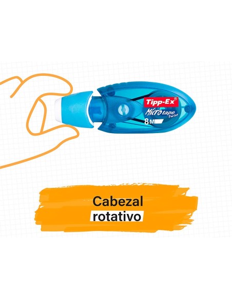 CORRECTOR TIPP-EX MICRO TAPE TWIST 5MM x 8MT