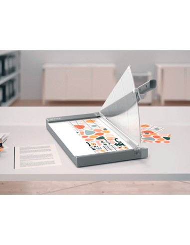 GUILLOTINA PALANCA LEITZ OFFICE PRO A3 BASE CRISTAL 457MM CORTE 25H.