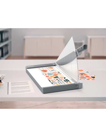 GUILLOTINA PALANCA LEITZ OFFICE PRO A3 BASE CRISTAL 457MM CORTE 25H.