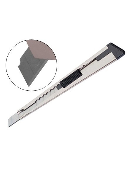 CUTTER METALICO Q-CON.C/FUNDA CUCHILLA ESTRECHA