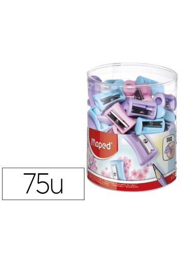 SACAPUNTAS PLAST.MAPED VIVO 1 USO PASTEL