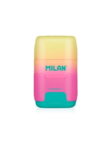 SACAPUNTAS MILAN COMPACT SUNSET PLAST.2 USOS GOMA BORRAR SURT.