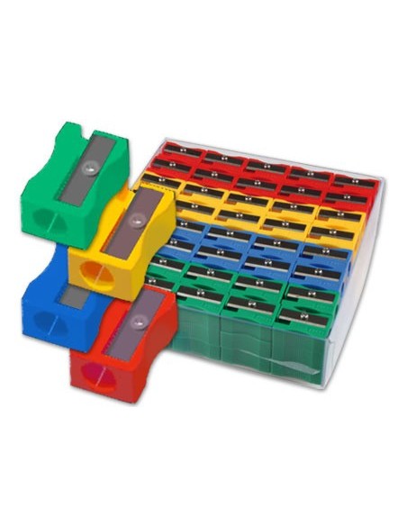 SACAPUNTAS PLASTICO 80664 UN USO CAJA 120 UDS.