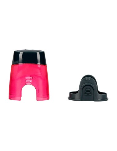 SACAPUNTAS LIDERPAPEL PLASTICO 1 USO CON DEPOSITO