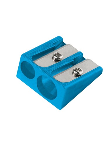 SACAPUNTAS  METALICO CUÑA 2 USOS AZ.