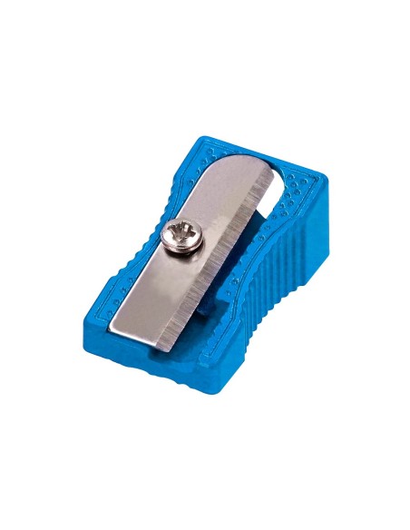 SACAPUNTAS  METALICO CUÑA 1 USO AZ.