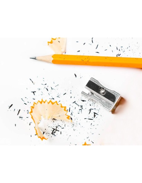 SACAPUNTAS Q-CON.METALICO RECTANGULAR 1 USO