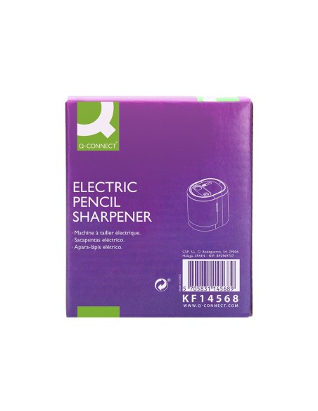 SACAPUNTAS Q-CON.KF14568 ELEC. USB/4 PILAS AA AFILA 6 A 12MM 2 USOS