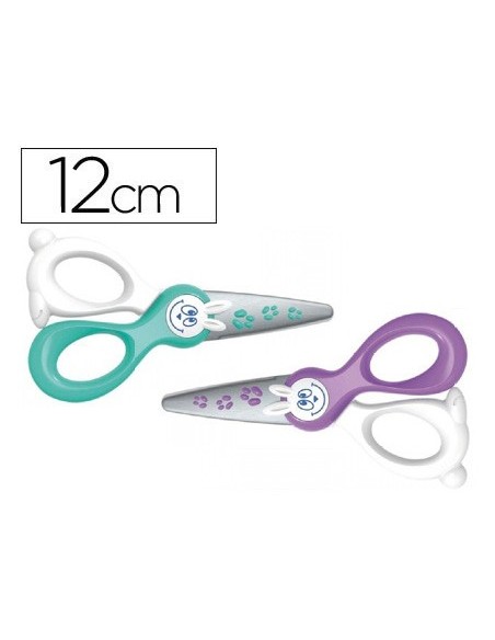 TIJERA ESC.MAPED KIDI-CUT 12 CM ESPECIAL INFANTIL CORTA SOLO PAPEL Y