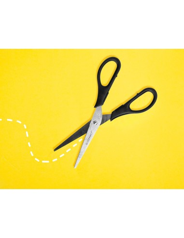 TIJERA OFICINA Q-CON.INOXIDABLE 7" 17 CM BLISTER