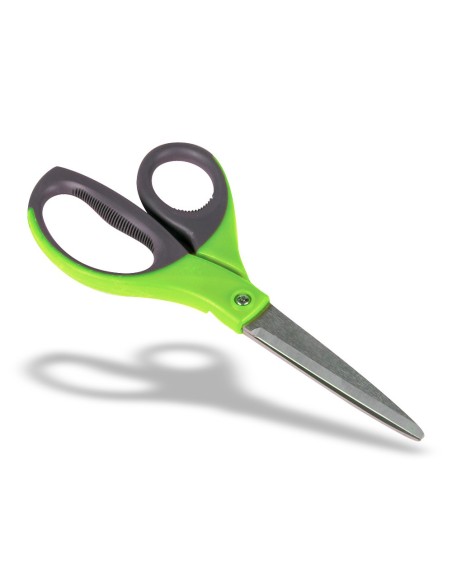 TIJERA Q-CON.MANGO CAUCHO 8" 21 CM BLISTER