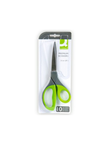 TIJERA Q-CON.MANGO CAUCHO 8" 21 CM BLISTER