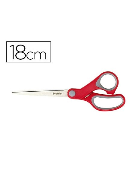 TIJERA OFICINA SCOTCH CONFORT 18 CM ACERO INOXIDABLE MANGO ERGO