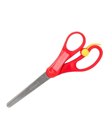 TIJERA ESCOLAR LIDERPAPEL 15 CM CON RESORTE FACILITAR EL CORTE UNIDAD